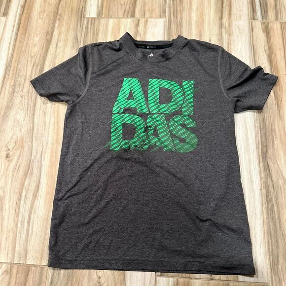 Adidas Men's Grey and Black T-shirt - Picture 1 of 3